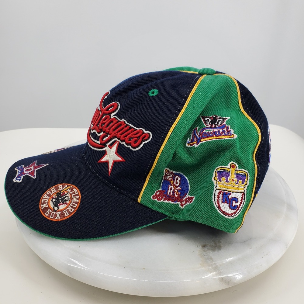 Vintage BB Headgear Negro Leagues Baseball Cap All Over Logo XL Hat Streetwear - Picture 2 of 10
